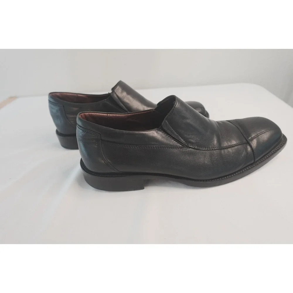 Johnston & Murphy Men's 9M H8 Slip‎ On Black Shoes Loafers  20-7507 Brazil C4
